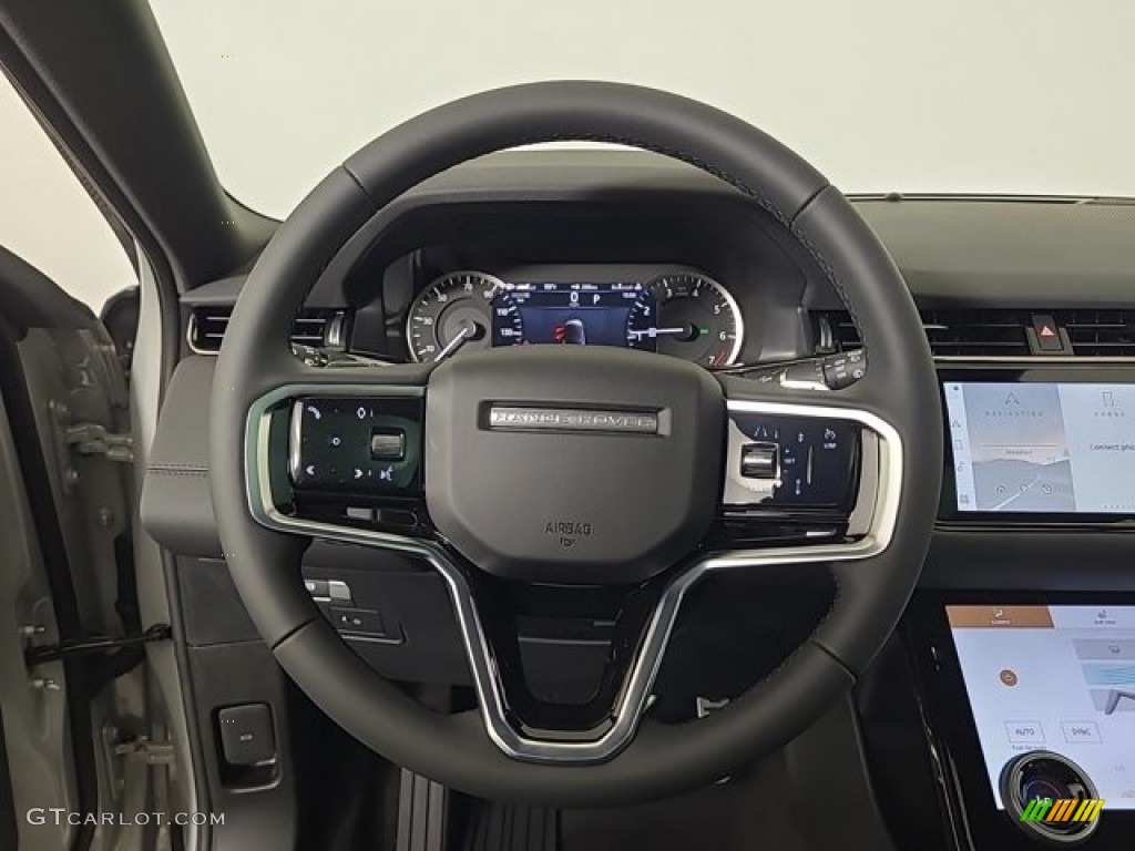 2023 Land Rover Range Rover Evoque SE R-Dynamic Ebony Steering Wheel Photo #146550569