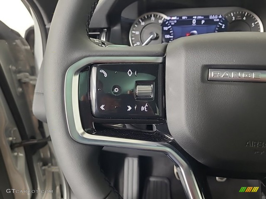 2023 Land Rover Range Rover Evoque SE R-Dynamic Ebony Steering Wheel Photo #146550592