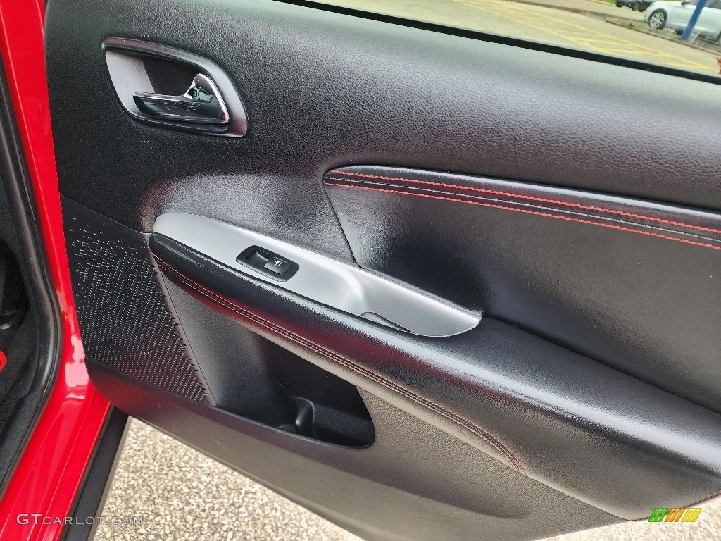 2012 Dodge Journey R/T Black/Red Door Panel Photo #146550647