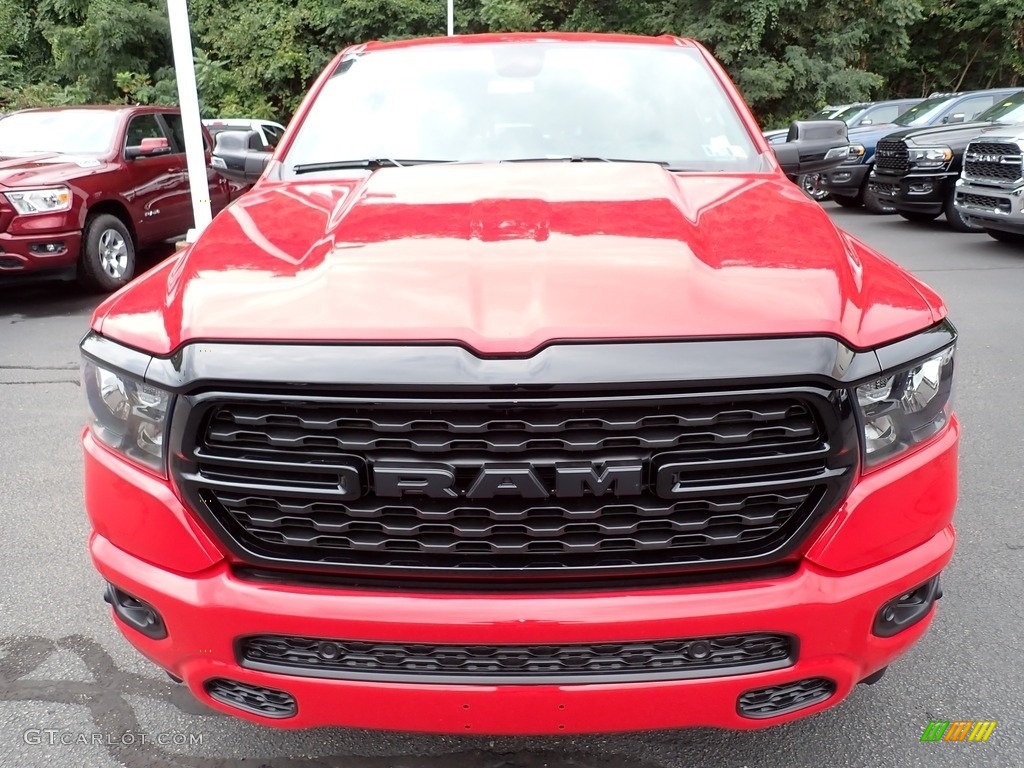 2024 1500 Big Horn Night Edition Crew Cab 4x4 - Flame Red / Black photo #10