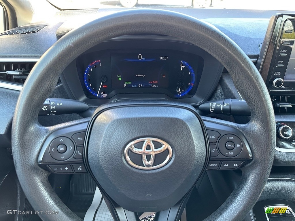2022 Toyota Corolla LE Black Steering Wheel Photo #146551356