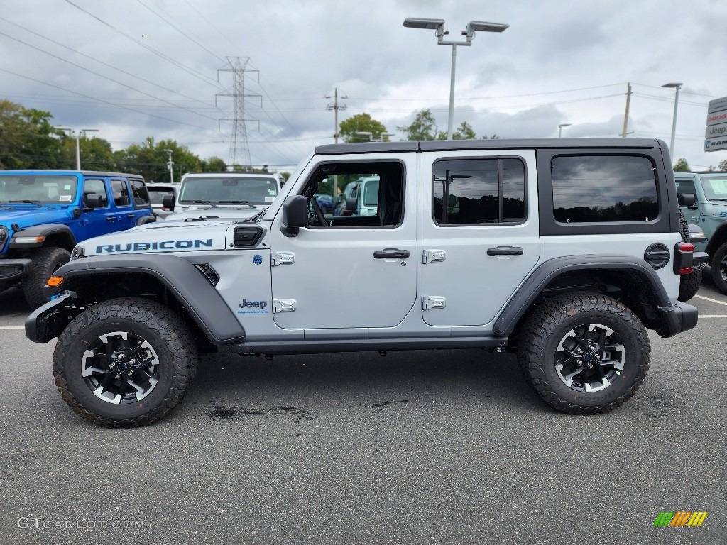 Silver Zynith 2024 Jeep Wrangler 4-Door Rubicon 4xe Hybrid Exterior Photo #146551578