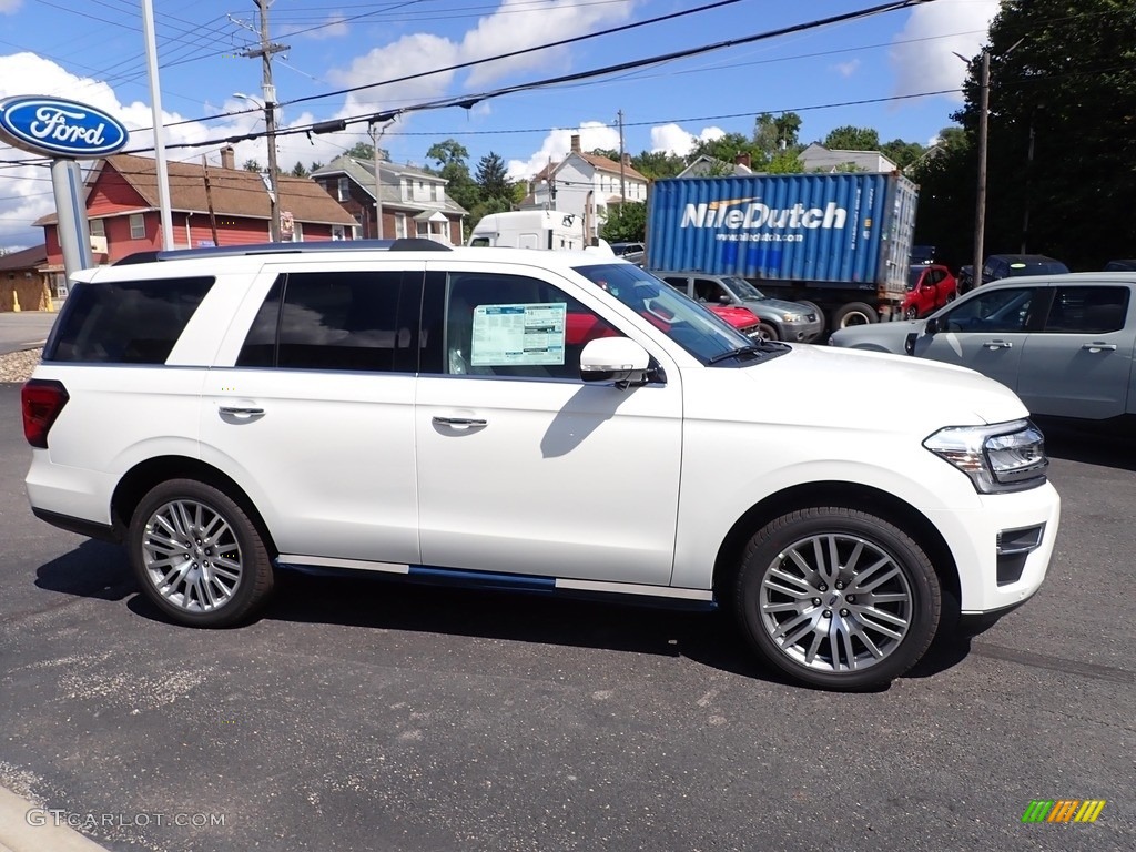 Star White Metallic Tri-Coat 2023 Ford Expedition Limited 4x4 Exterior Photo #146552278