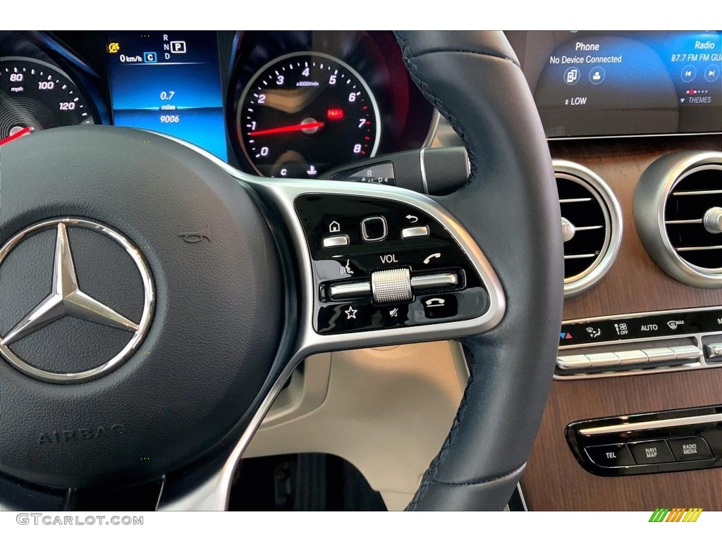 2020 Mercedes-Benz GLC 300 Silk Beige Steering Wheel Photo #146552875
