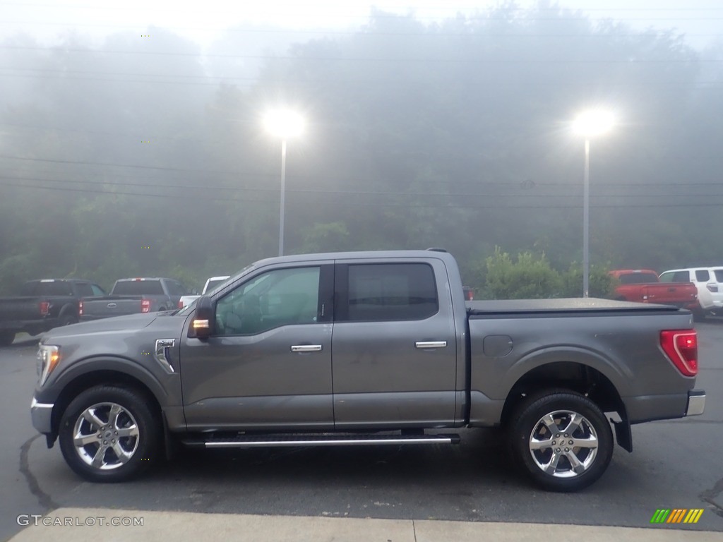 2021 F150 XLT SuperCrew 4x4 - Carbonized Gray / Medium Dark Slate photo #6