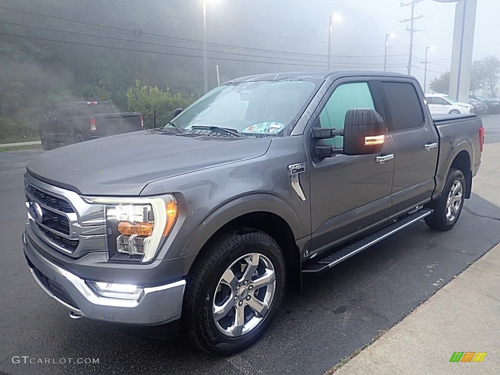 2021 F150 XLT SuperCrew 4x4 - Carbonized Gray / Medium Dark Slate photo #7