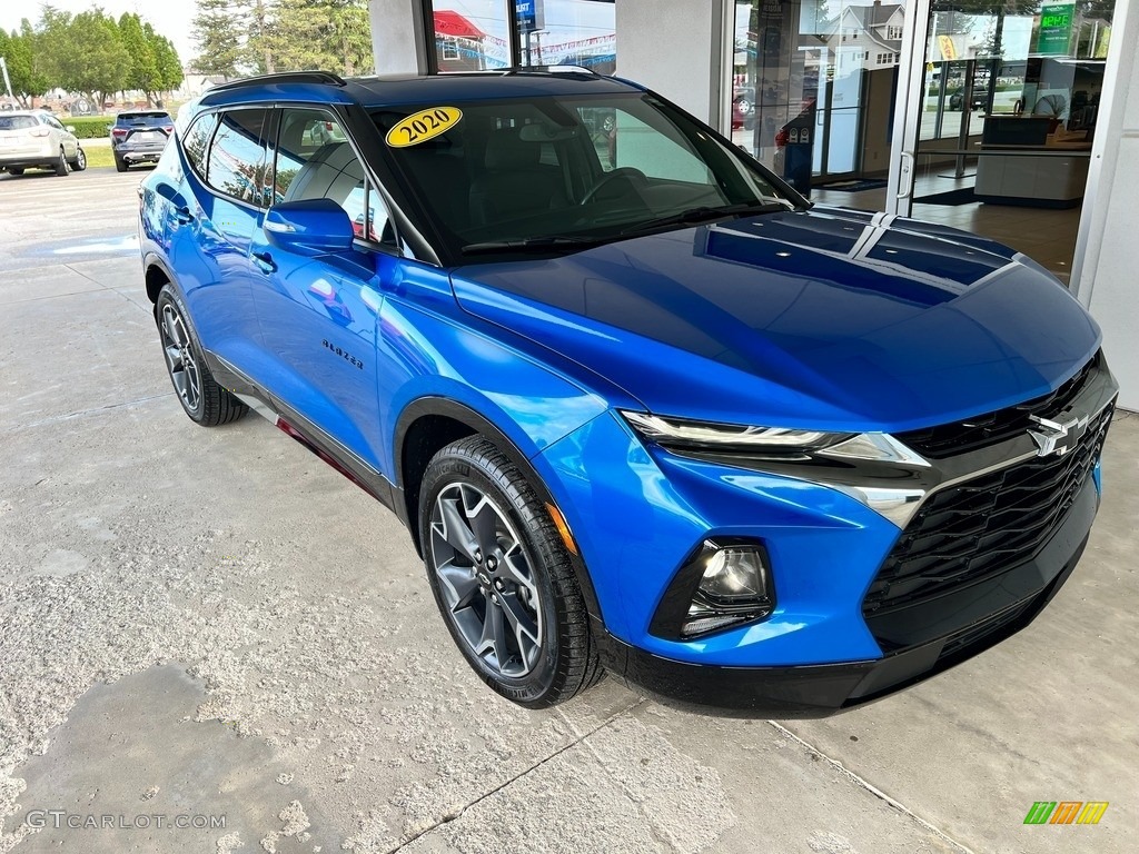 Bright Blue Metallic 2020 Chevrolet Blazer RS Exterior Photo #146553452