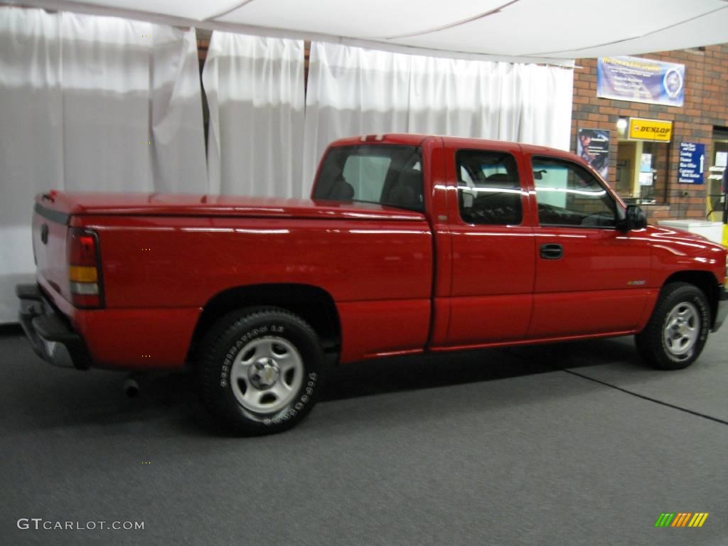2001 Silverado 1500 Extended Cab - Victory Red / Graphite photo #3