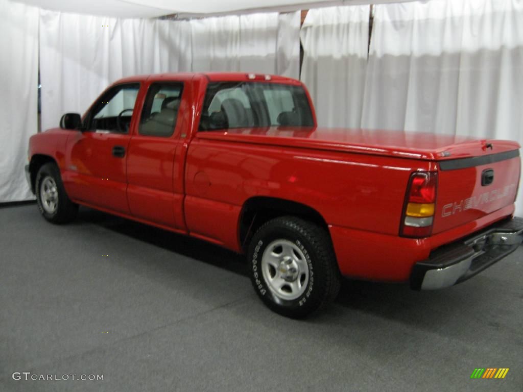 2001 Silverado 1500 Extended Cab - Victory Red / Graphite photo #4