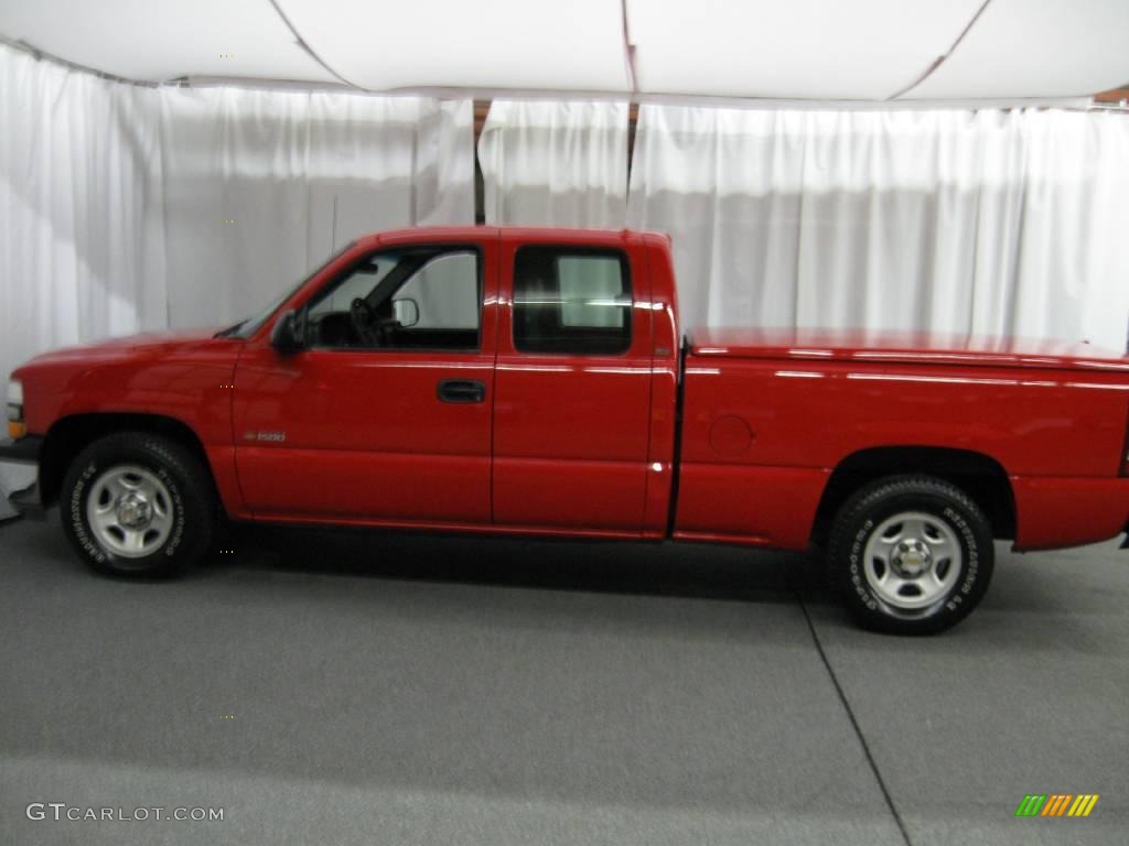 2001 Silverado 1500 Extended Cab - Victory Red / Graphite photo #5
