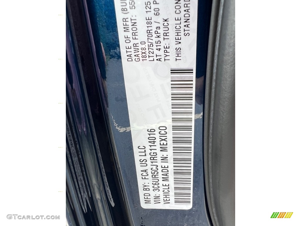 2024 2500 Tradesman Crew Cab 4x4 - Patriot Blue Pearl / Diesel Gray/Black photo #27