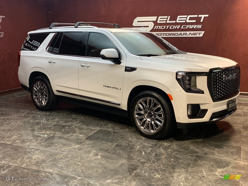 2023 Yukon Denali Ultimate 4WD - White Frost Tricoat / Alpine Umber photo #3