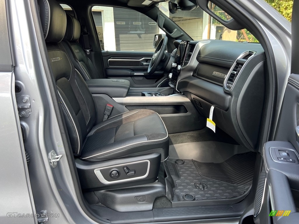 Black Interior 2024 Ram 1500 Laramie Crew Cab 4x4 Photo #146554448