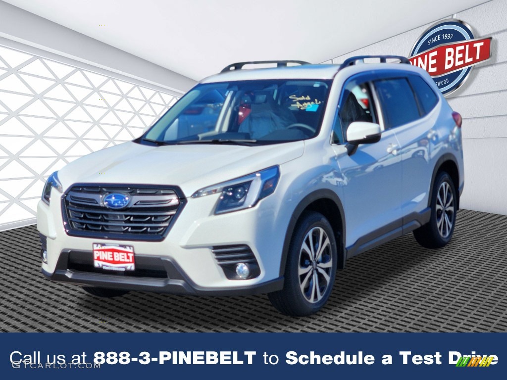 2023 Forester Limited - Crystal White Pearl / Gray photo #1