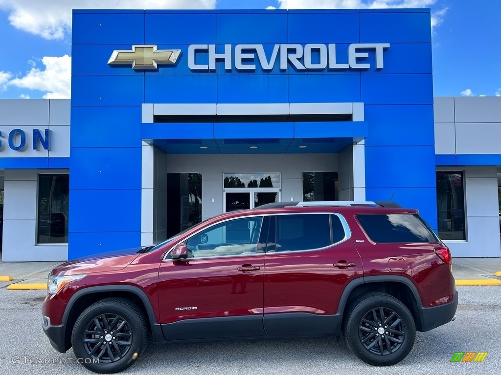 Crimson Red Tintcoat GMC Acadia