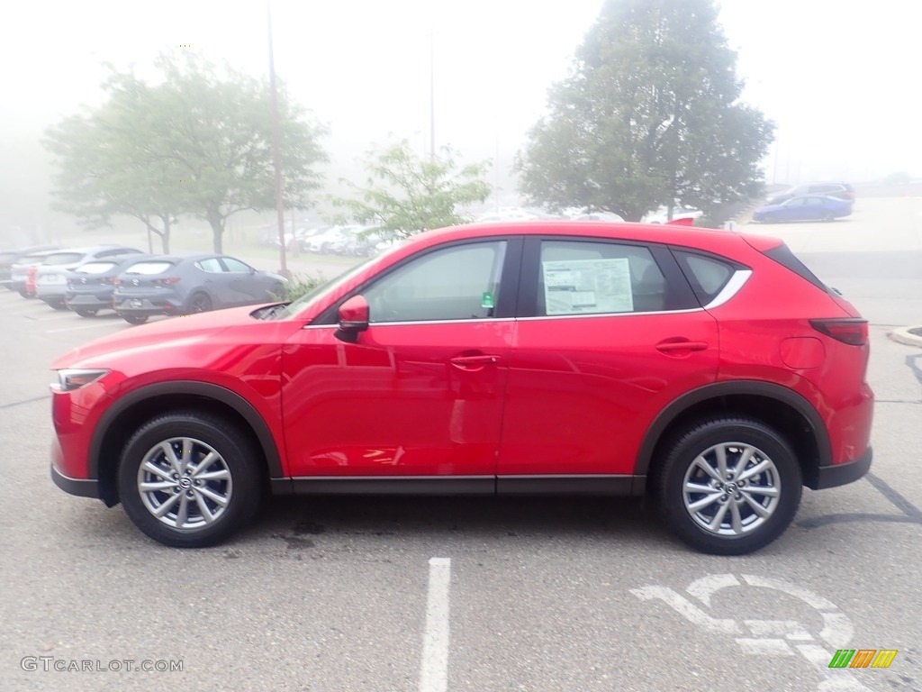 2023 CX-5 S AWD - Soul Red Crystal Metallic / Black photo #6