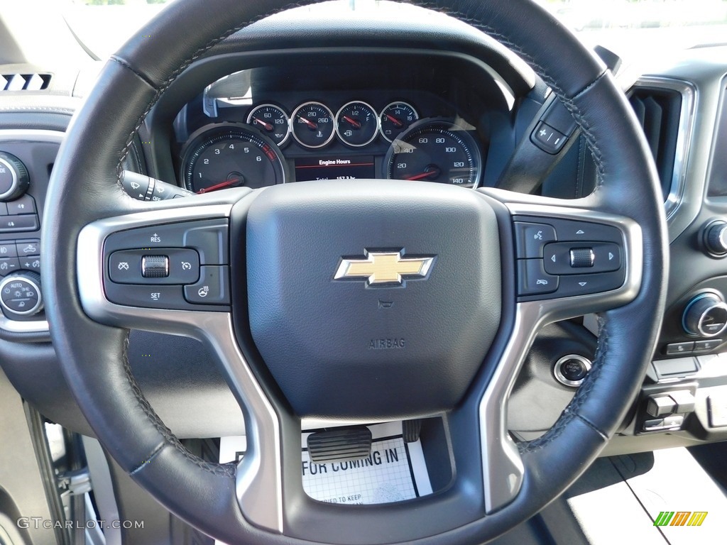 2022 Chevrolet Silverado 2500HD LT Double Cab 4x4 Jet Black Steering Wheel Photo #146555411