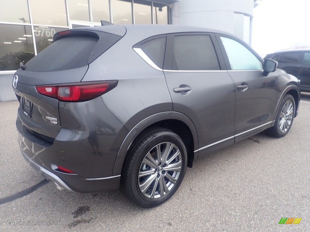 2024 CX-5 Turbo Signature AWD - Machine Gray Metallic / Caturra Brown photo #2