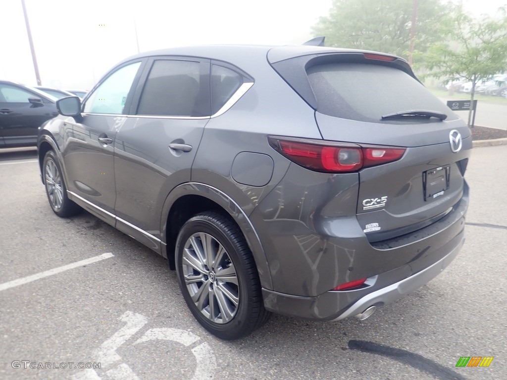 2024 CX-5 Turbo Signature AWD - Machine Gray Metallic / Caturra Brown photo #5