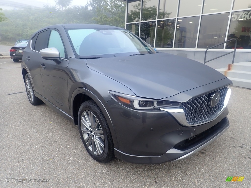 Machine Gray Metallic 2024 Mazda CX-5 Turbo Signature AWD Exterior Photo #146555807