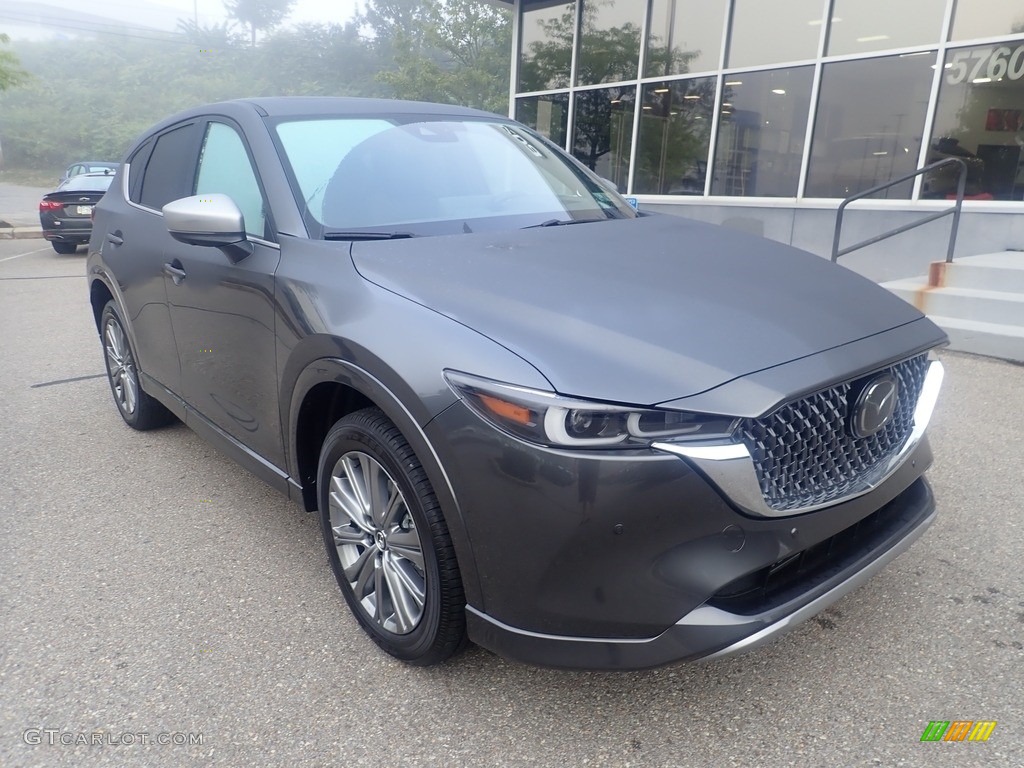 2024 CX-5 Turbo Signature AWD - Machine Gray Metallic / Caturra Brown photo #9