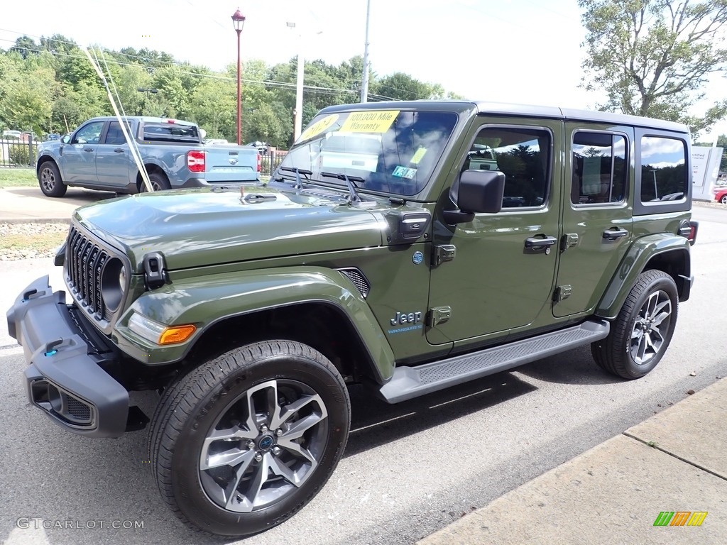 2024 Wrangler 4-Door Sport S 4xe Hybrid - Sarge Green / Black photo #4