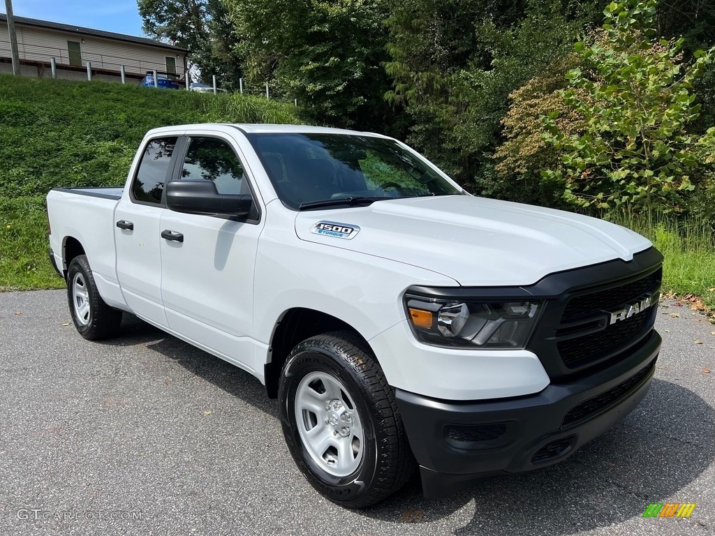 Bright White 2024 Ram 1500 Tradesman Quad Cab Exterior Photo #146556422