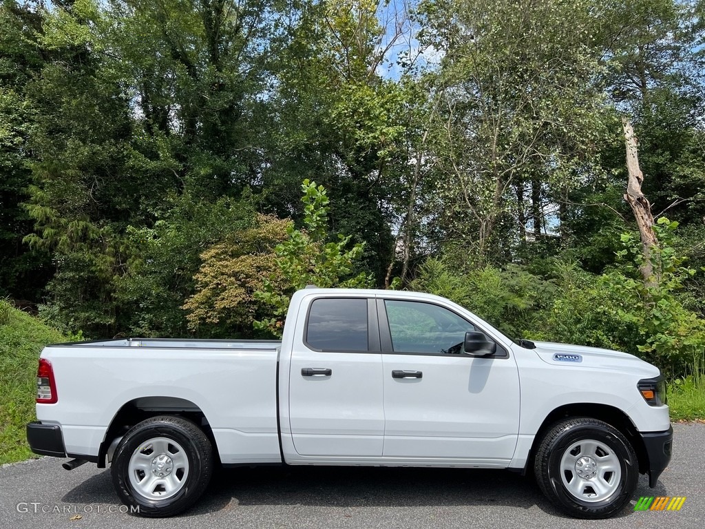 Bright White 2024 Ram 1500 Tradesman Quad Cab Exterior Photo #146556449