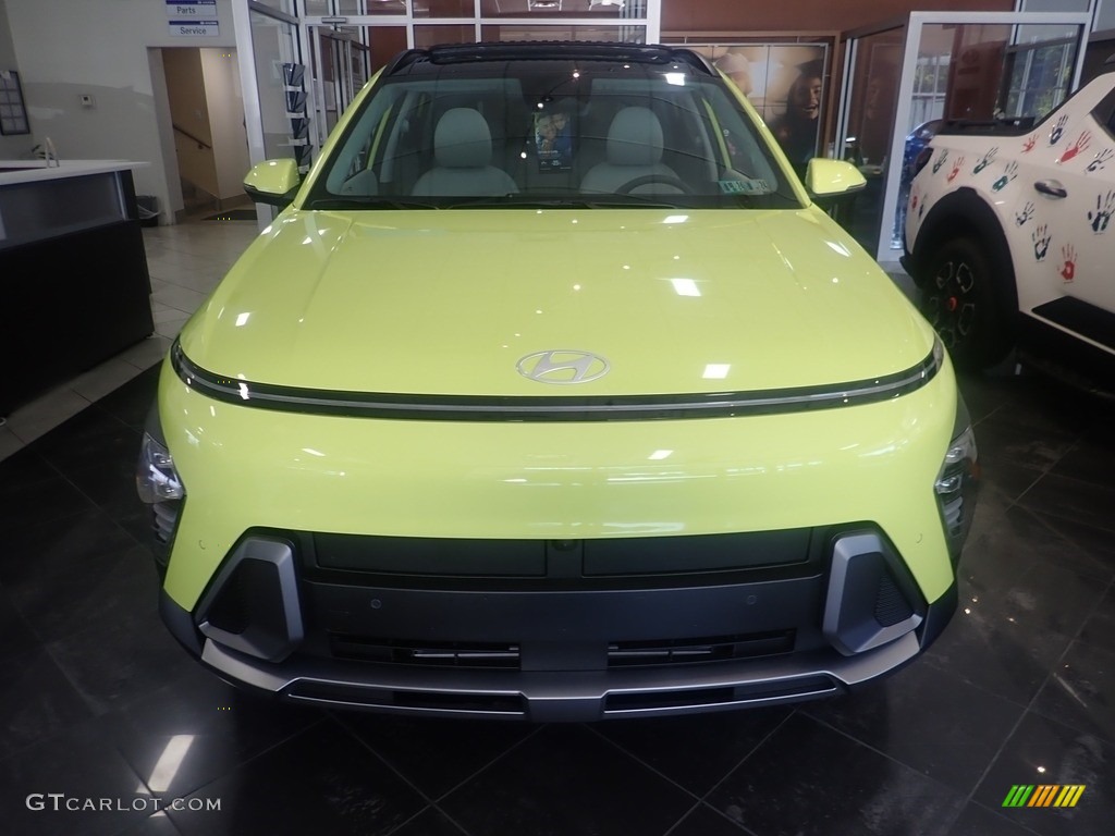 2024 Kona Limited AWD - Neoteric Yellow / Gray photo #7