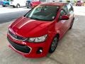 2018 Red Hot Chevrolet Sonic LT Hatchback  photo #2