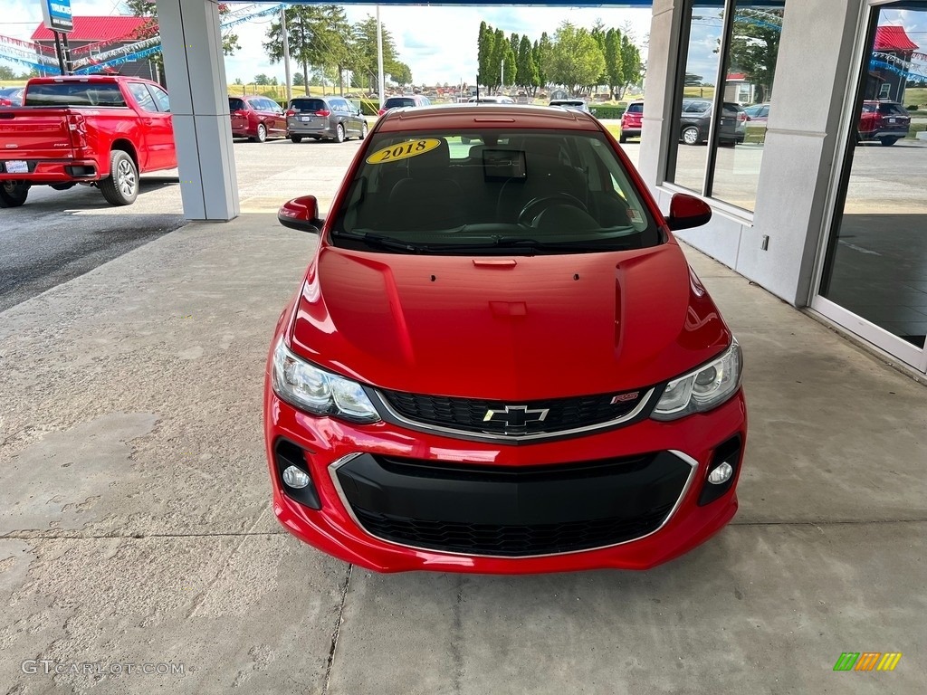 2018 Sonic LT Hatchback - Red Hot / Jet Black photo #3