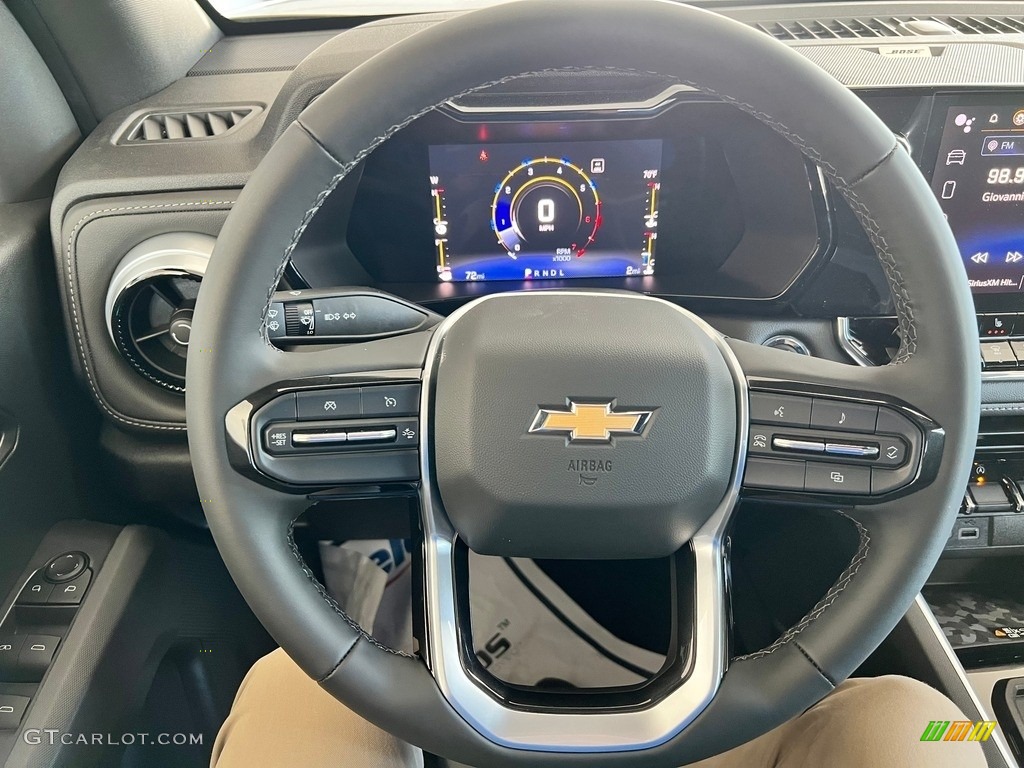 2023 Chevrolet Colorado LT Crew Cab Jet Black Steering Wheel Photo #146557814