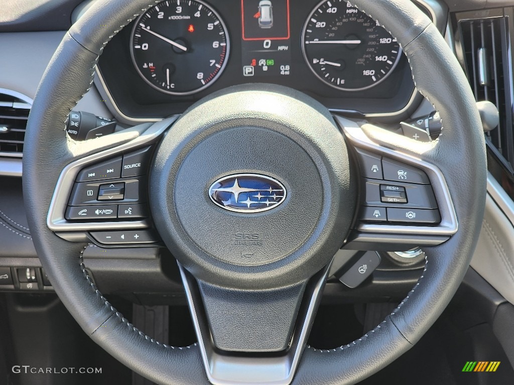 2024 Subaru Outback Limited Titanium Gray Steering Wheel Photo #146557910