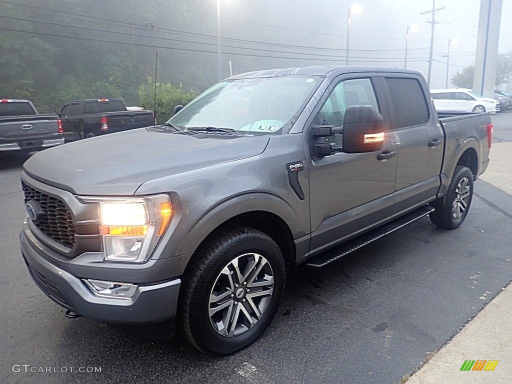 2022 F150 STX SuperCrew 4x4 - Carbonized Gray Metallic / Black photo #7
