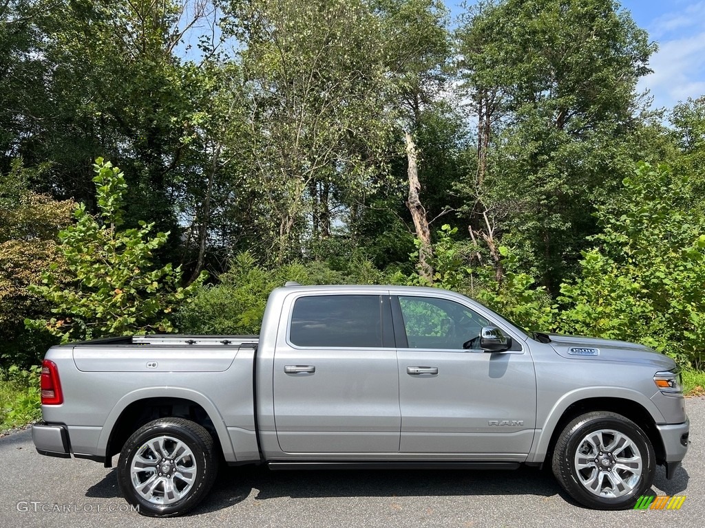Billet Silver Metallic 2023 Ram 1500 Long Horn Crew Cab 4x4 Exterior Photo #146558513