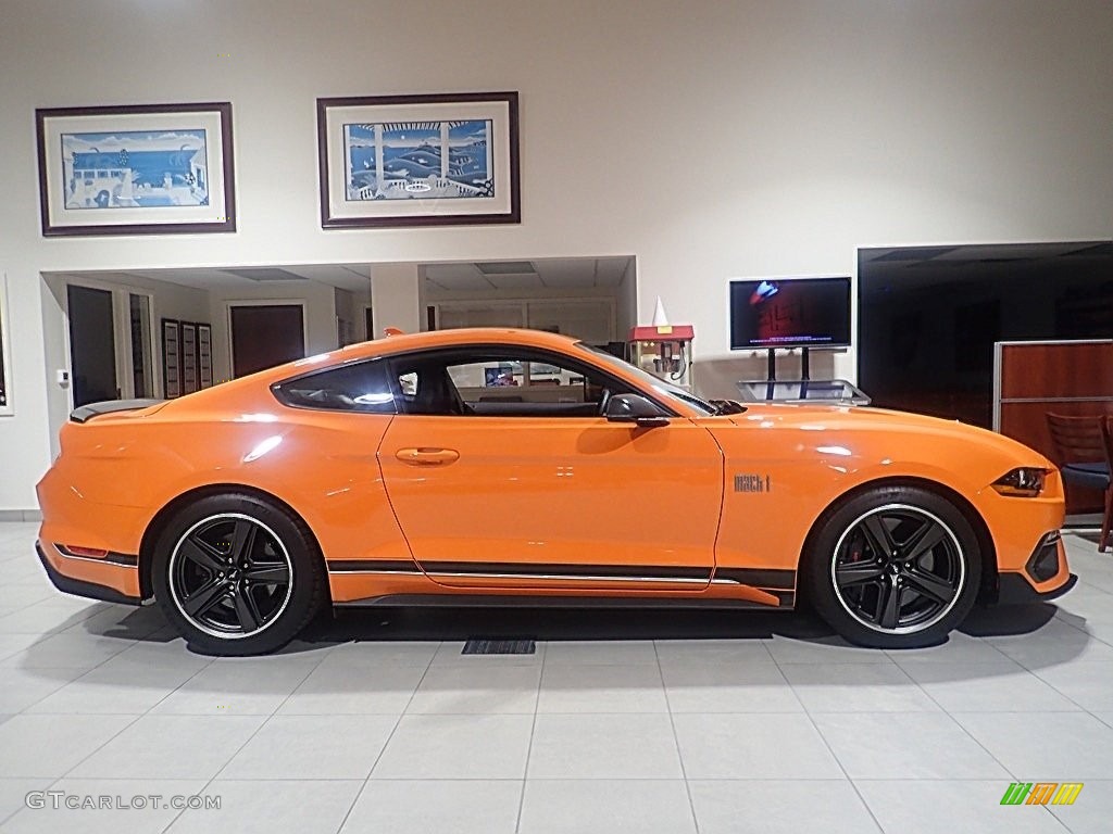 Twister Orange Tri-Coat 2021 Ford Mustang Mach 1 Exterior Photo #146558728