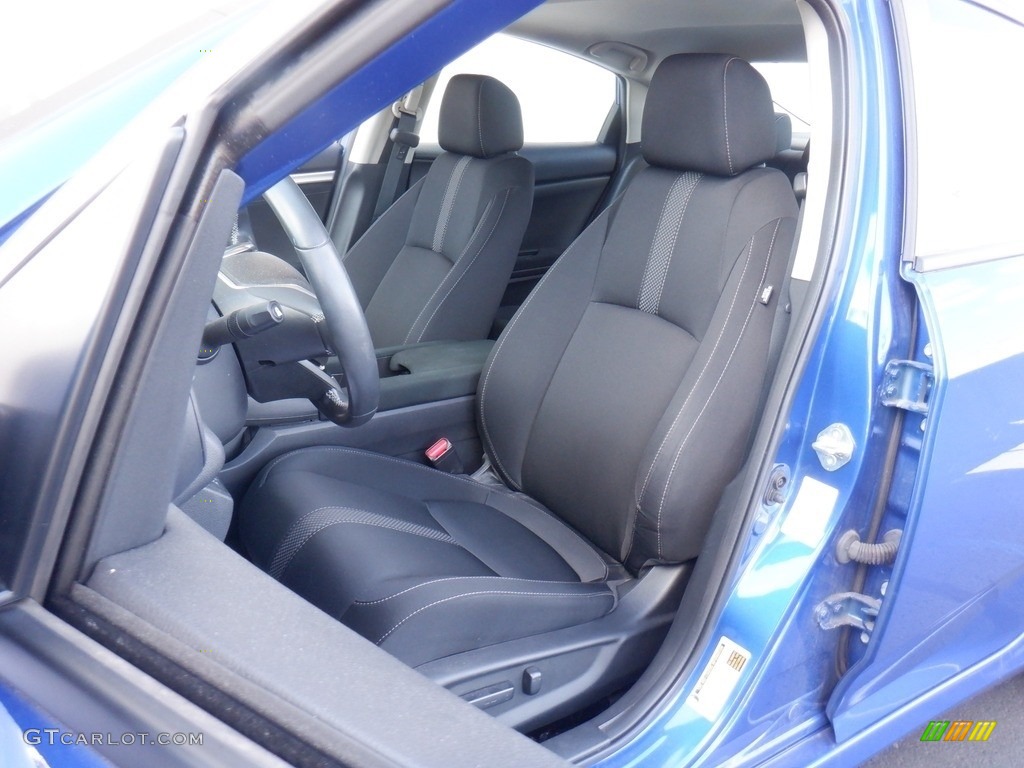 2020 Civic EX Sedan - Aegean Blue Metallic / Black photo #11