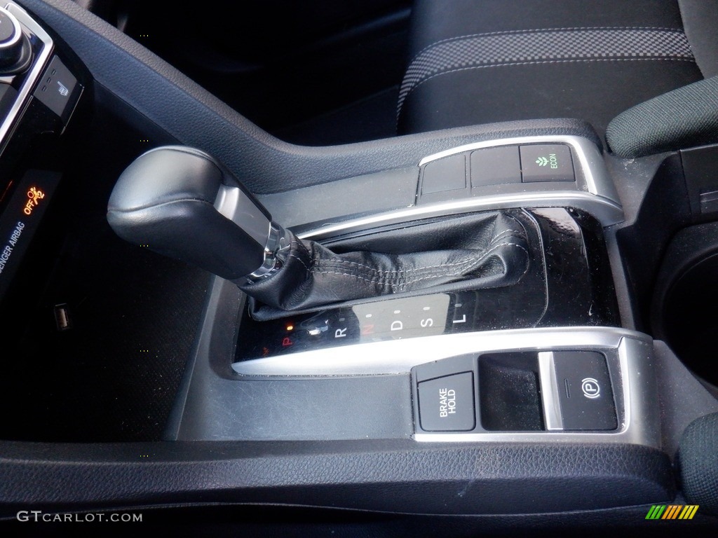 2020 Civic EX Sedan - Aegean Blue Metallic / Black photo #13
