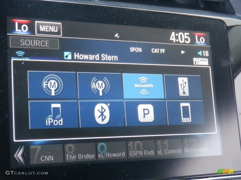 2020 Civic EX Sedan - Aegean Blue Metallic / Black photo #17