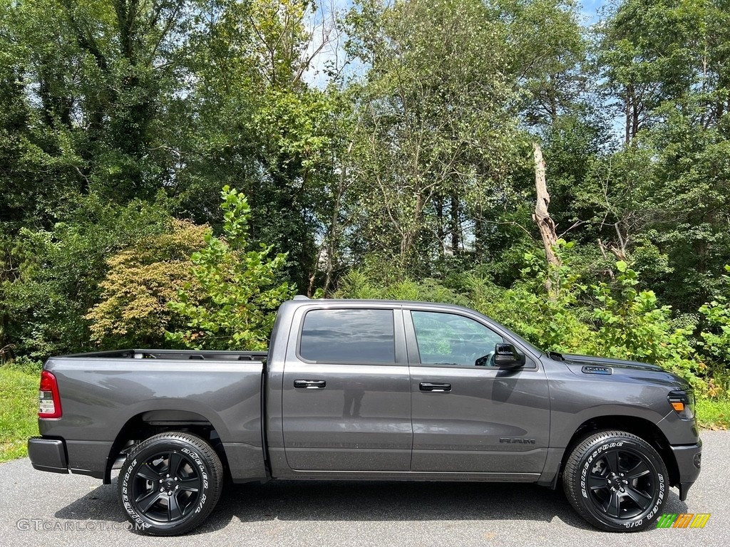 Granite Crystal Metallic 2024 Ram 1500 Big Horn Night Edition Crew Cab 4x4 Exterior Photo #146559851