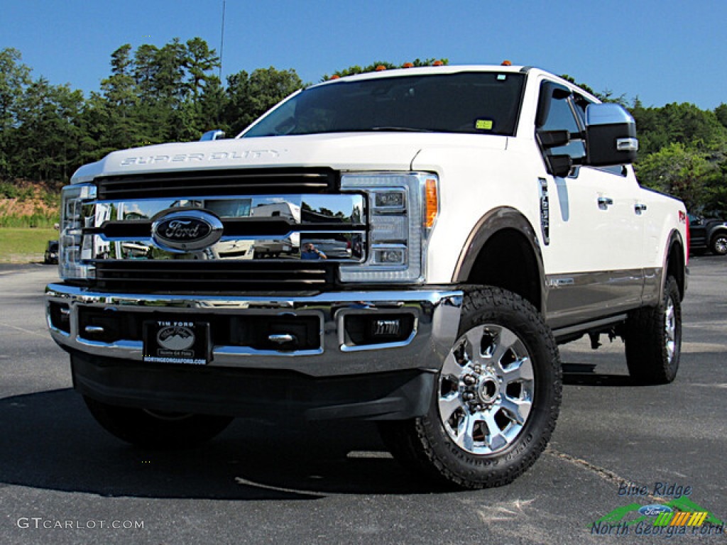 2017 F250 Super Duty King Ranch Crew Cab 4x4 - White Platinum / King Ranch Mesa Antique Java photo #1