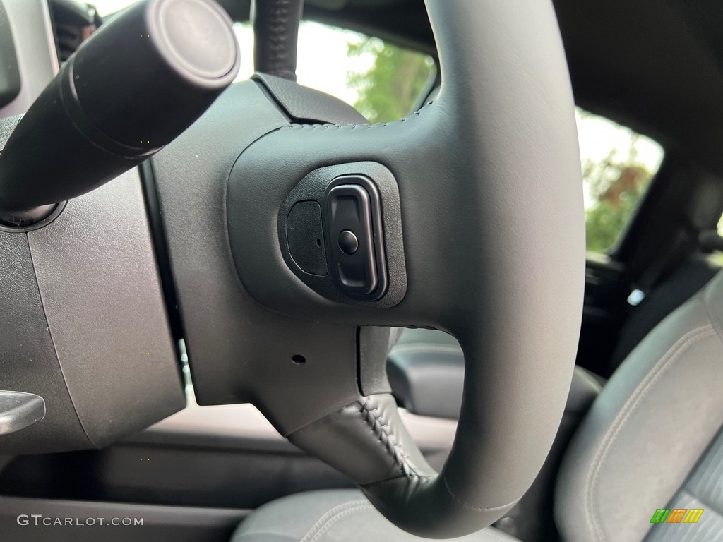 2024 Ram 1500 Big Horn Night Edition Crew Cab 4x4 Black Steering Wheel Photo #146559944