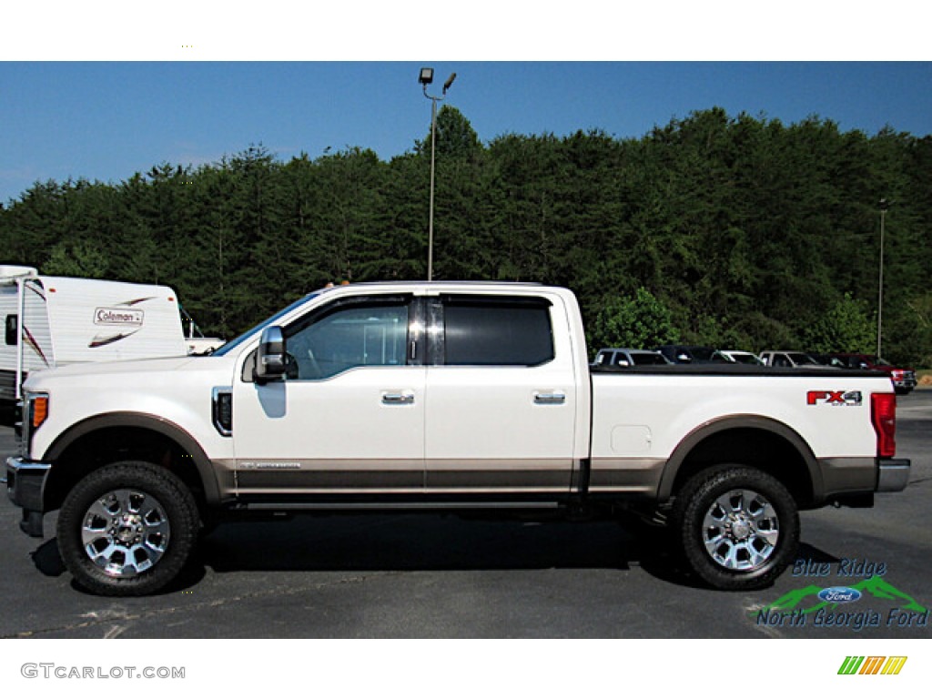 2017 F250 Super Duty King Ranch Crew Cab 4x4 - White Platinum / King Ranch Mesa Antique Java photo #2