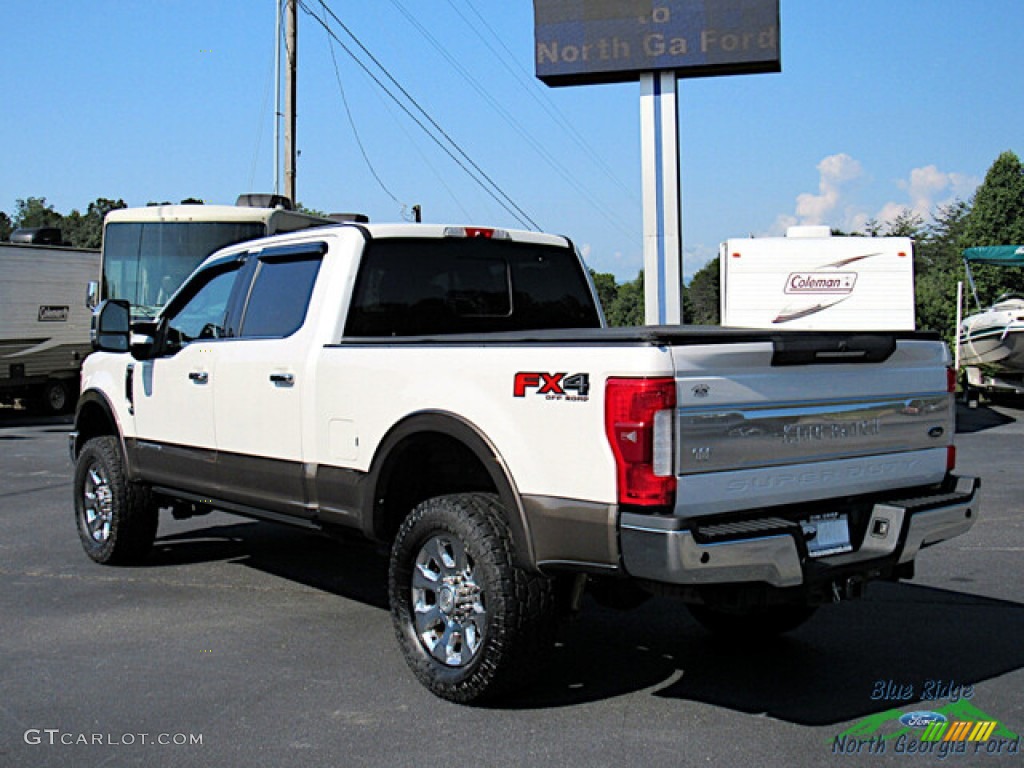 2017 F250 Super Duty King Ranch Crew Cab 4x4 - White Platinum / King Ranch Mesa Antique Java photo #3