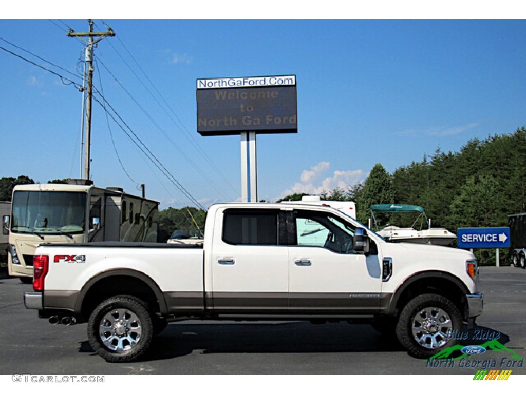 2017 F250 Super Duty King Ranch Crew Cab 4x4 - White Platinum / King Ranch Mesa Antique Java photo #7