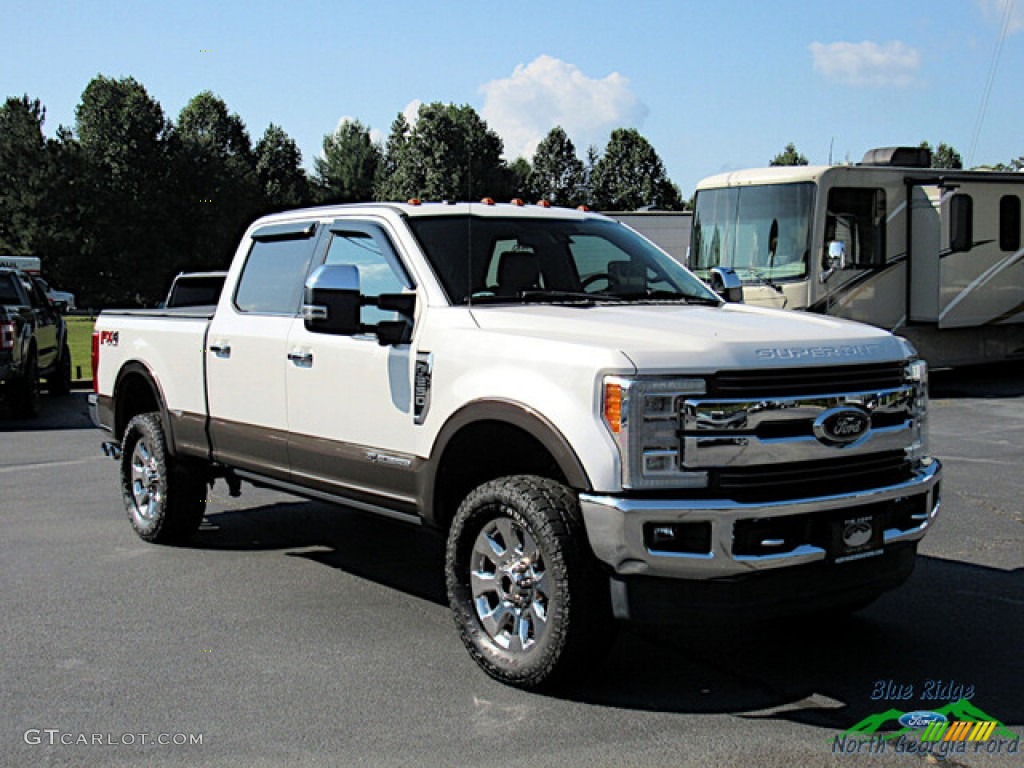 2017 F250 Super Duty King Ranch Crew Cab 4x4 - White Platinum / King Ranch Mesa Antique Java photo #8