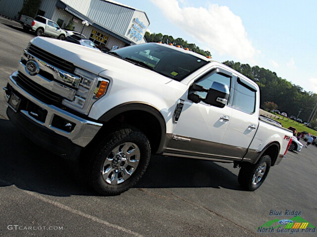 2017 F250 Super Duty King Ranch Crew Cab 4x4 - White Platinum / King Ranch Mesa Antique Java photo #30