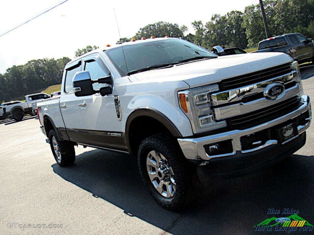 2017 F250 Super Duty King Ranch Crew Cab 4x4 - White Platinum / King Ranch Mesa Antique Java photo #31