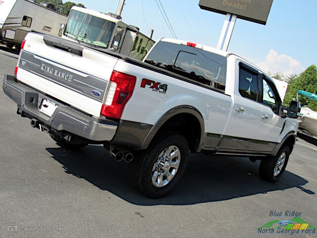 2017 F250 Super Duty King Ranch Crew Cab 4x4 - White Platinum / King Ranch Mesa Antique Java photo #32
