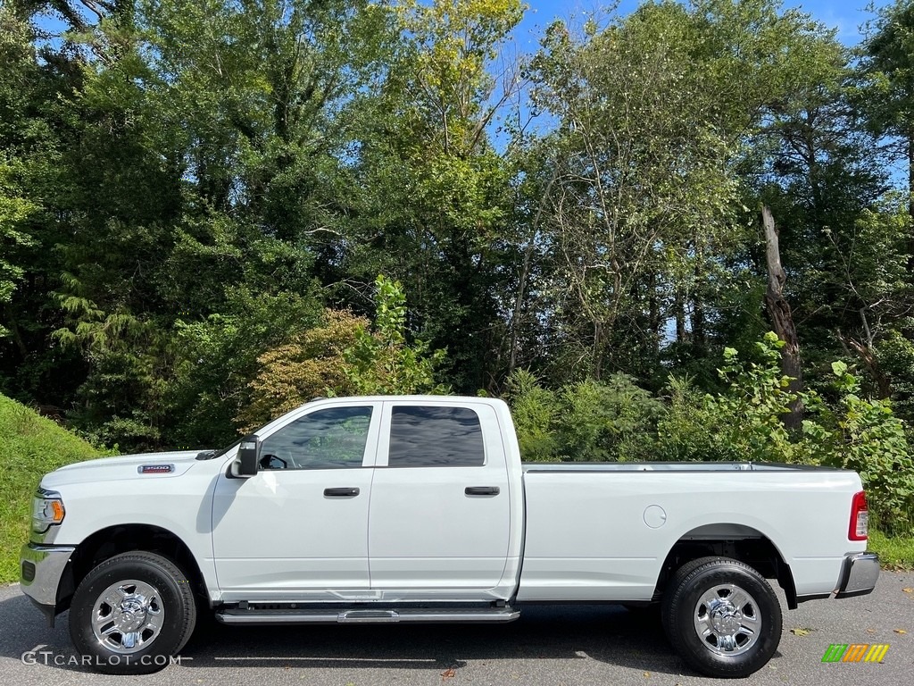 Bright White 2024 Ram 3500 Tradesman Crew Cab 4x4 Exterior Photo #146560496